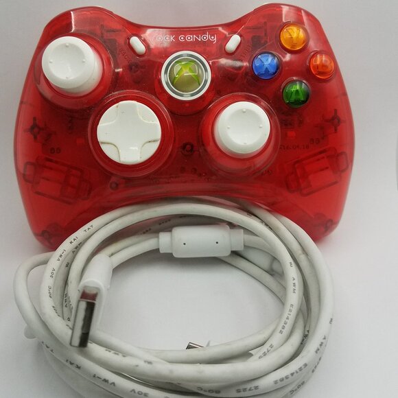 PDP Rock Candy Wired Controller for Xbox 360 - Stormin' Cherry Red - Picture 1 of 10